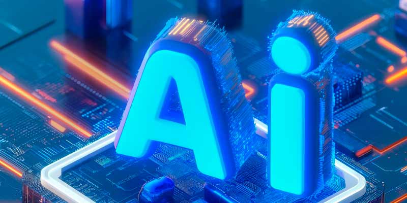 Grafik: Die Buchstaben "Ai" auf gezeichneten Platinen